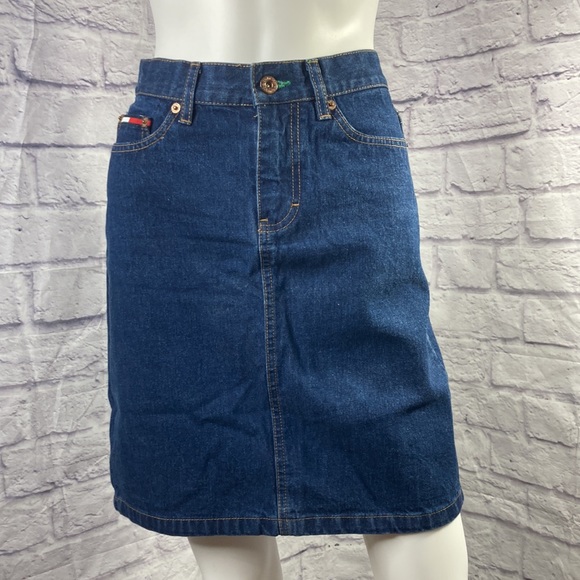 Tommy Hilfiger vintage above knee denim‎ skirt - Picture 4 of 16